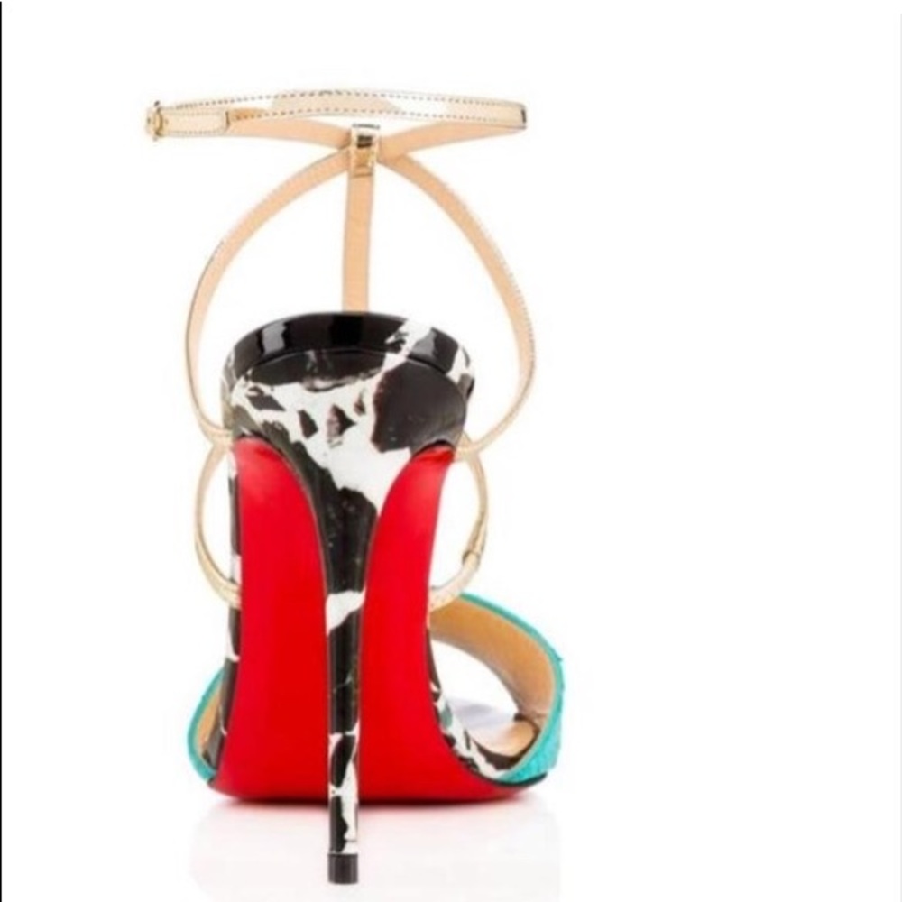 Christian Louboutin Leather-Trimmed Python 39.5 - image 3